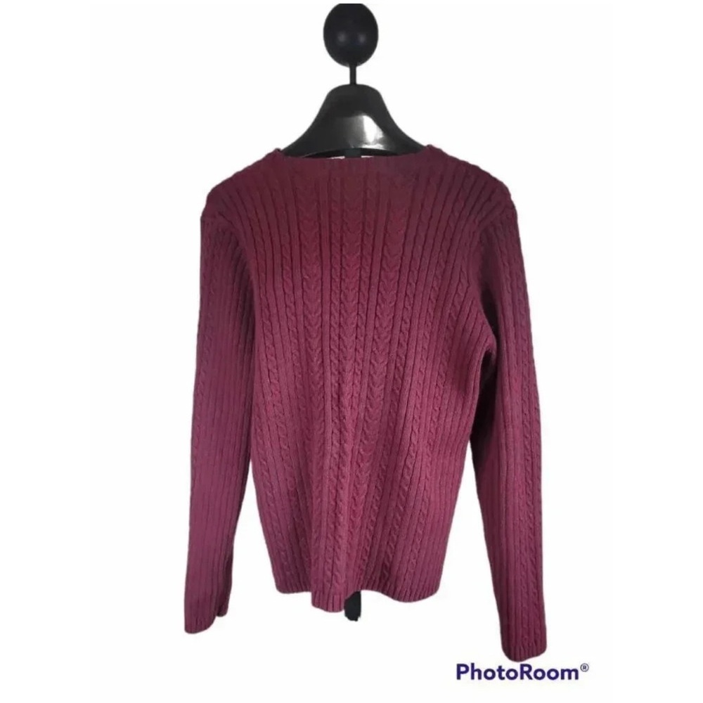 Vintage Marsh Landing‎ By Amanda Smith Women's Cable Knit Sweater Size Medium - Picture 4 of 4